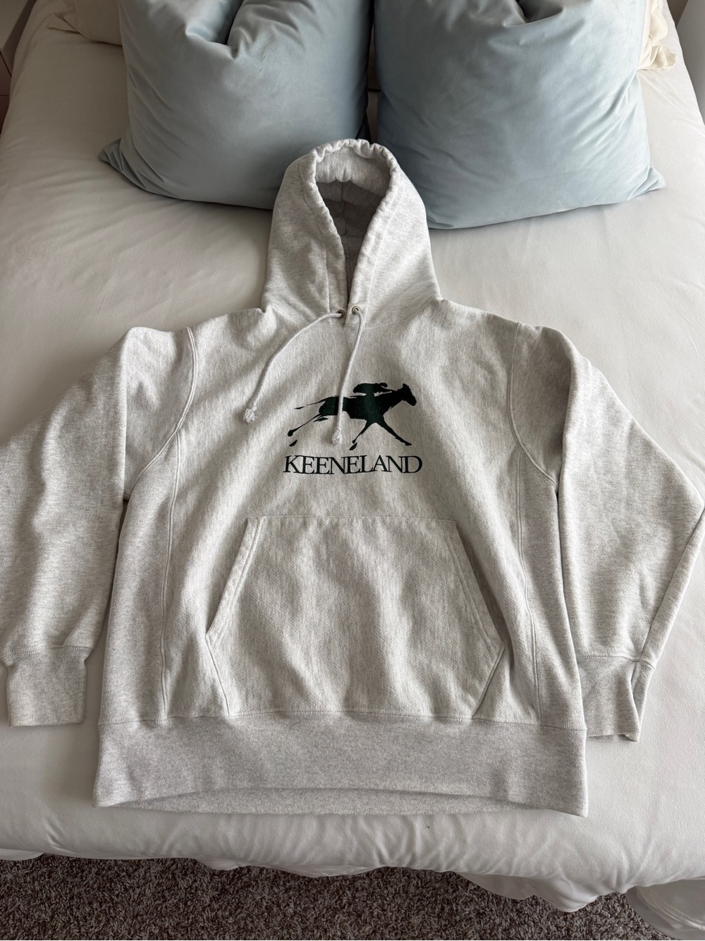 Keeneland Light Gray Hoodie Sweatshirt